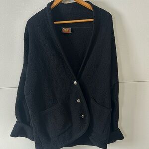 Alps vintage boiled wool cardigan. Like Free People. Size L.Excellent condition.